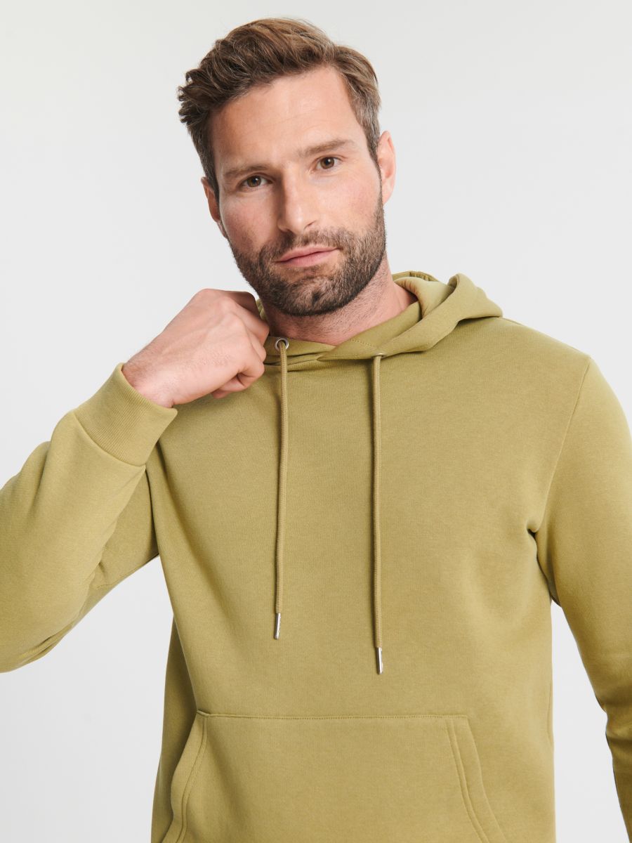 Bluza z kapturem Kolor zielony  6977D-81X