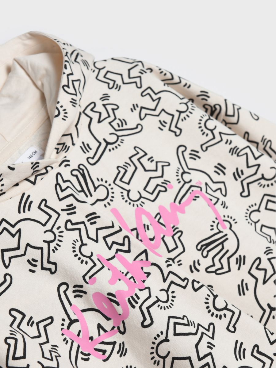 Bluza Keith Haring Kolor kremowy  4728R-01X