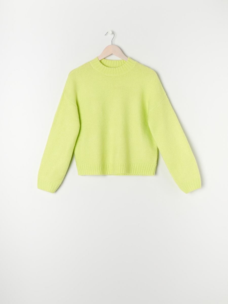 Sweter z bufiastymi rękawami Kolor żółty  3802F-10X