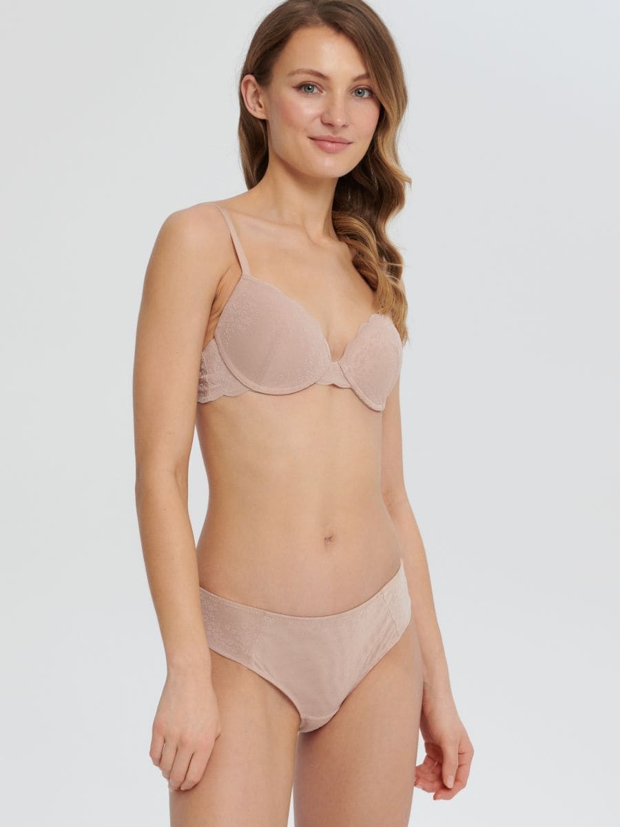 Biustonosz push-up Kolor kremowy  2470B-02X