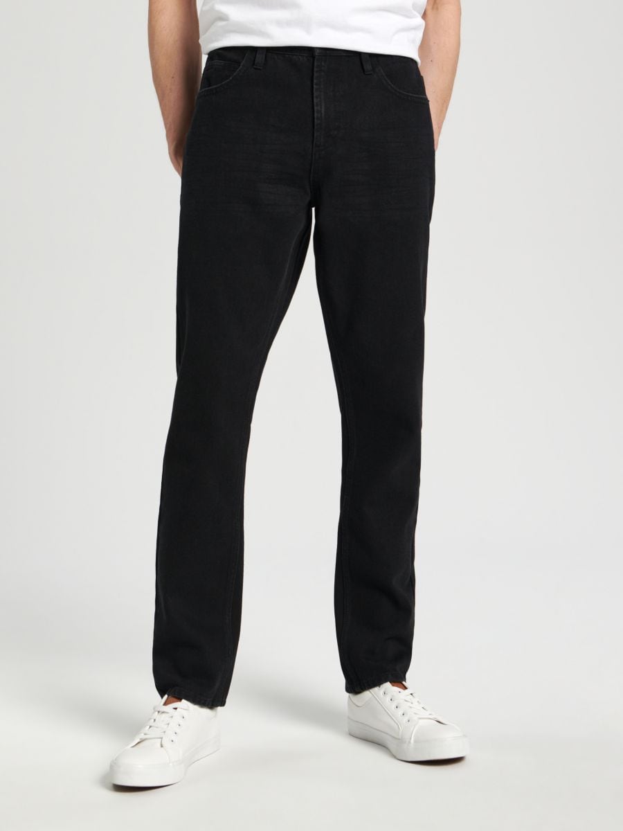 Jeansy regular Kolor czarny  1572O-99J
