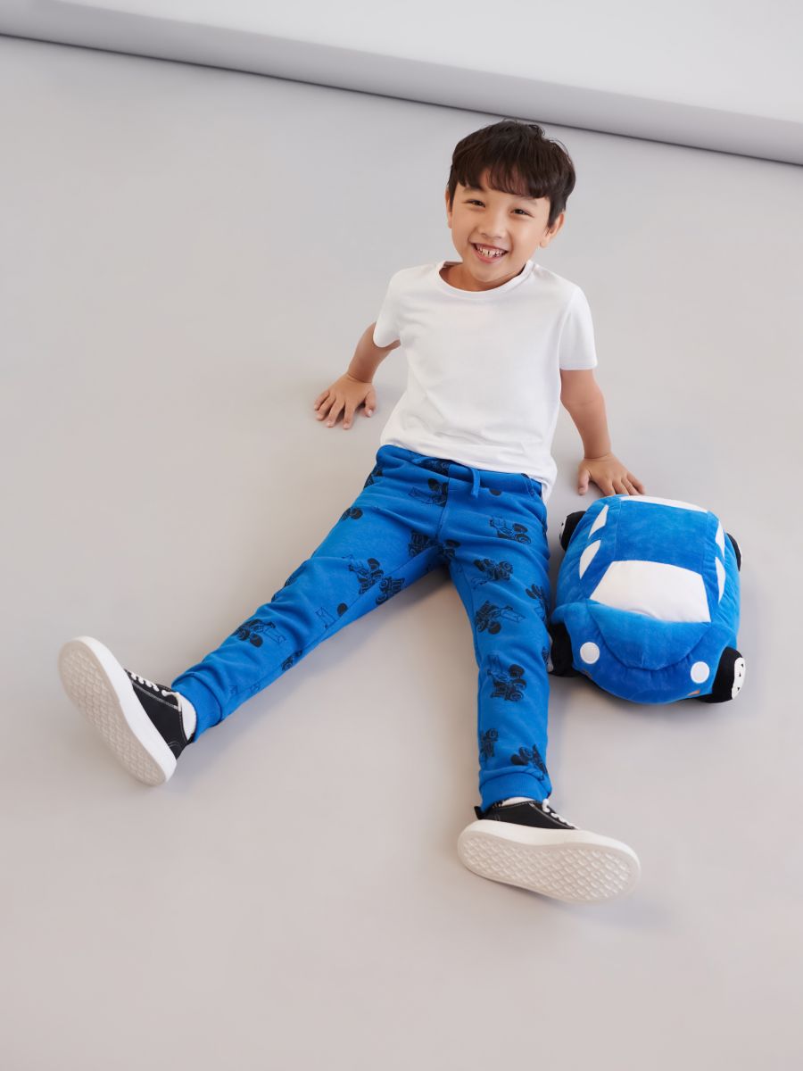 Spodnie dresowe jogger Kolor niebieski  6779M-55X