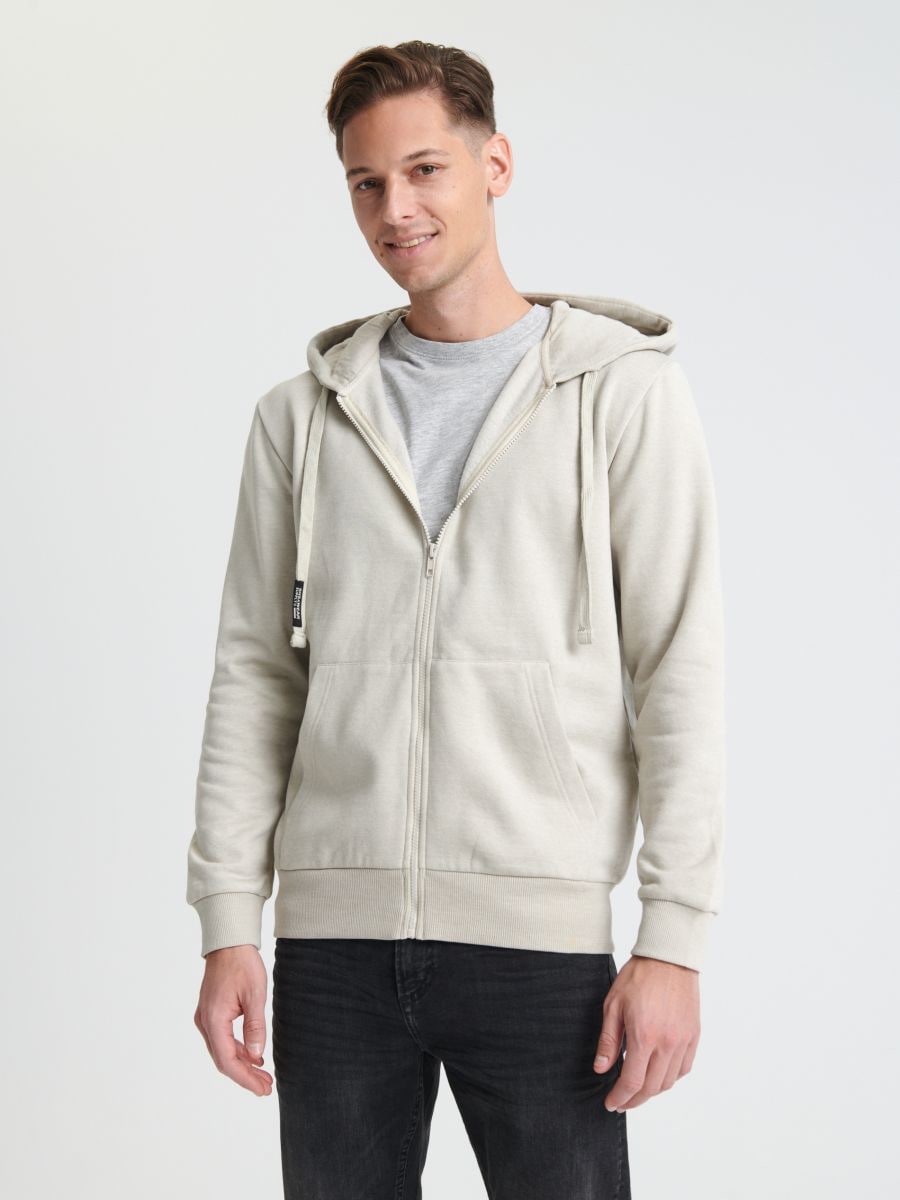 Bluza rozpinana basic Kolor kremowy  6979D-02X