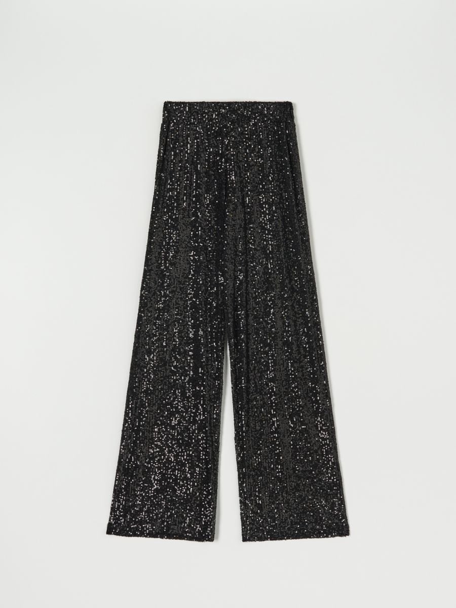Spodnie wide leg Kolor czarny  6270X-99X