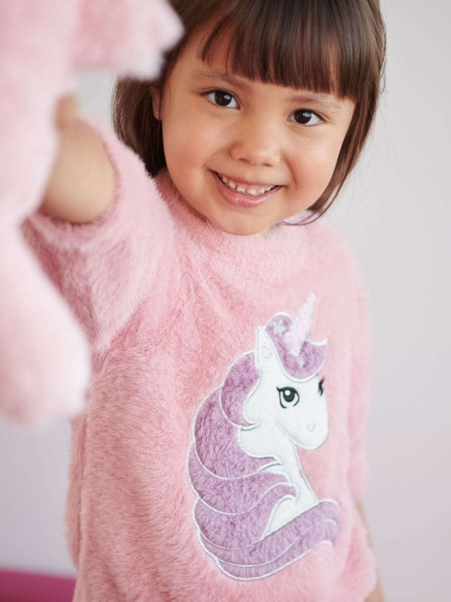 Sweter Kolor różowy  8596M-30X