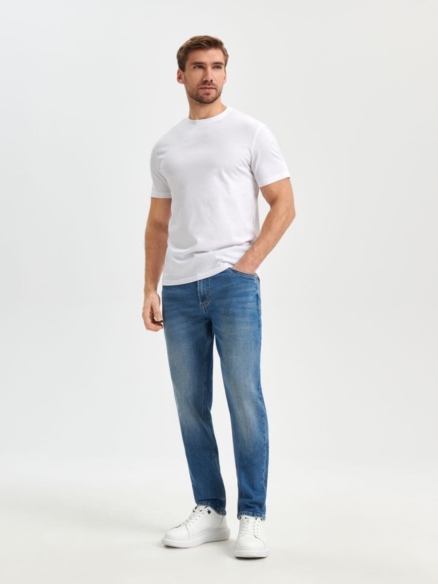 Jeansy slim Kolor niebieski  1596O-55J
