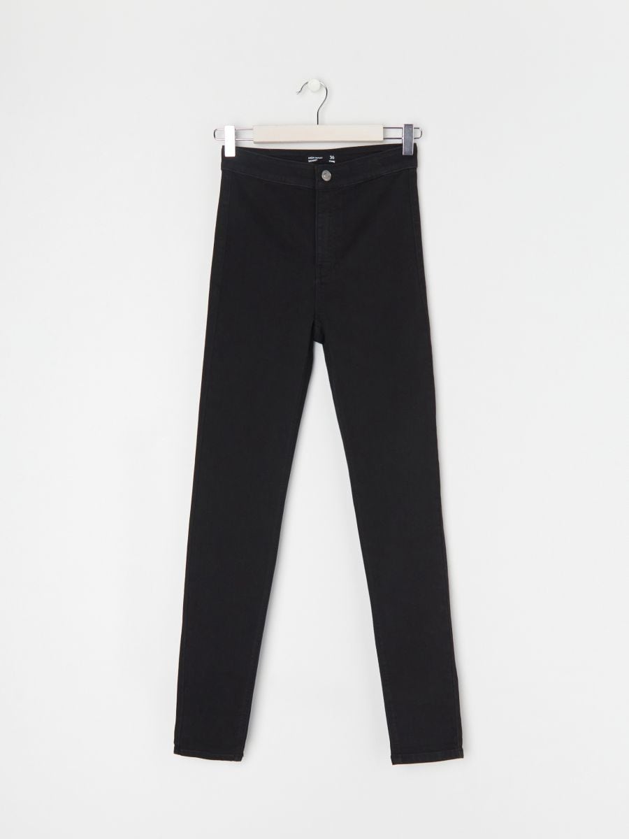 Jegginsy skinny high waist Kolor czarny  6103J-99J