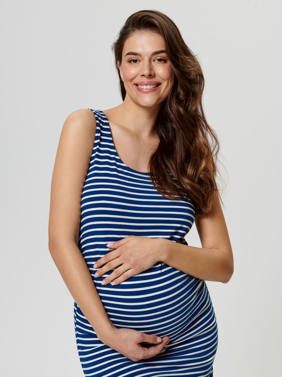 Sukienka midi MAMA Kolor wielobarwny  9041T-MLC