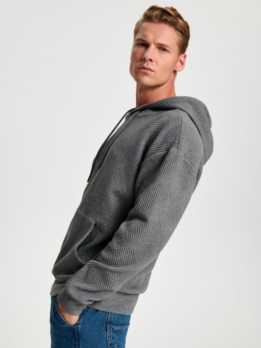 Bluza z kapturem Kolor szary  1758O-9MM