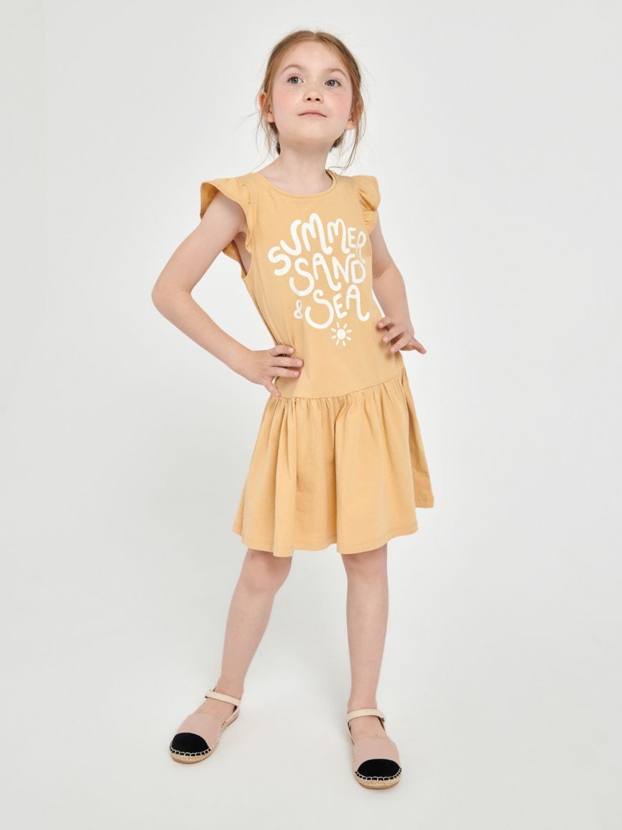 Sukienka babydoll Kolor beżowy  6414R-08M