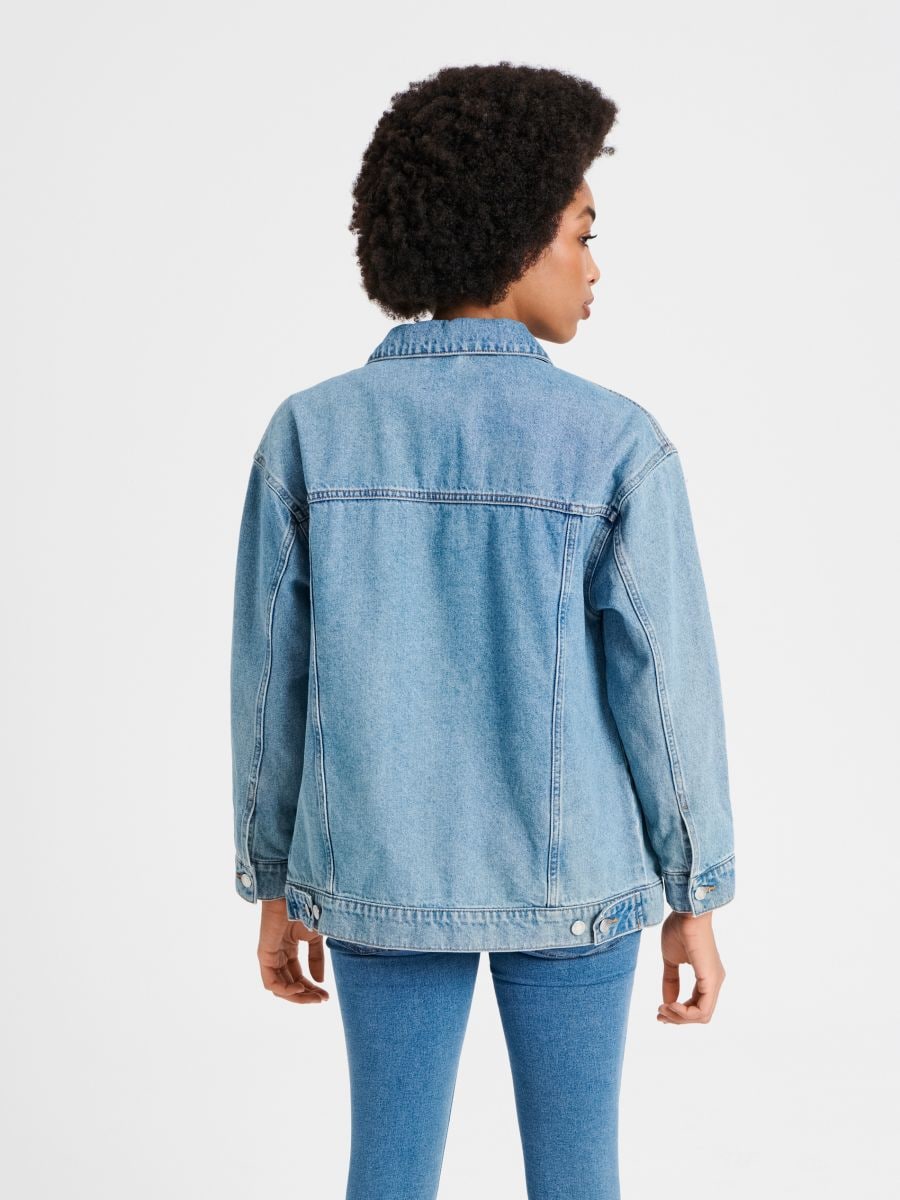 Kurtka jeansowa oversize Kolor niebieski  5985J-55J