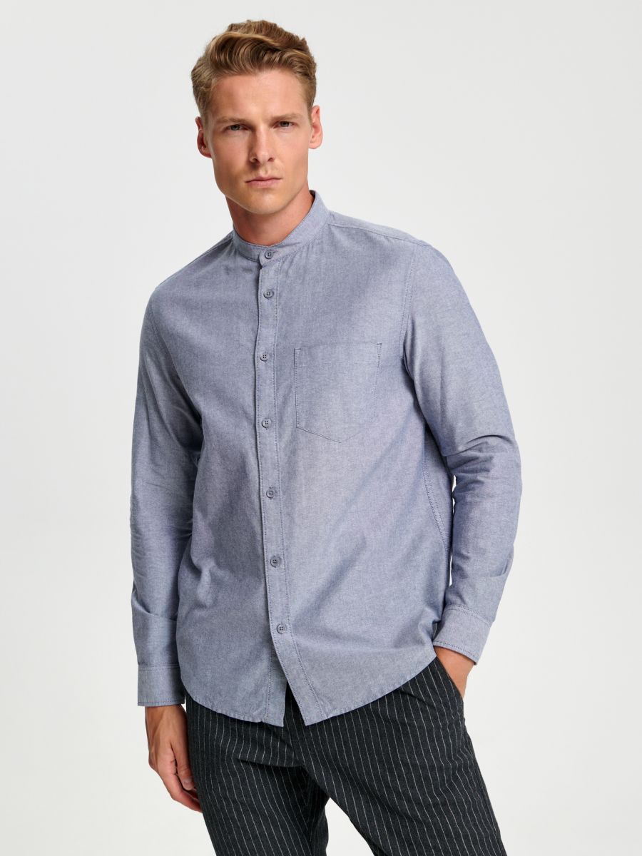 Koszula oxford regular fit Kolor szary  1924O-90X