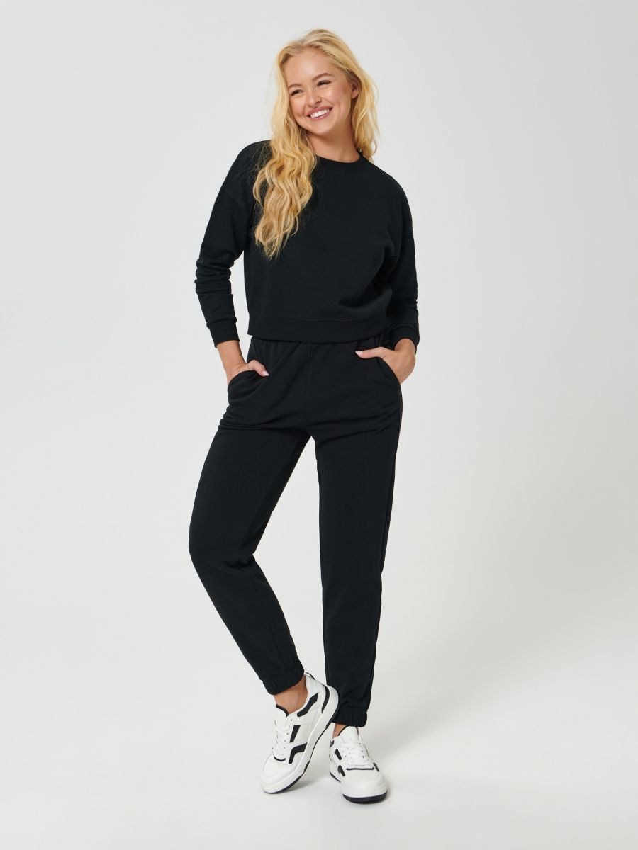 Bluza ze ściągaczami Kolor czarny  2300B-99X