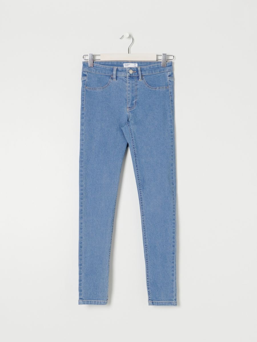 Jeansy skinny mid waist Kolor niebieski  6100J-50J