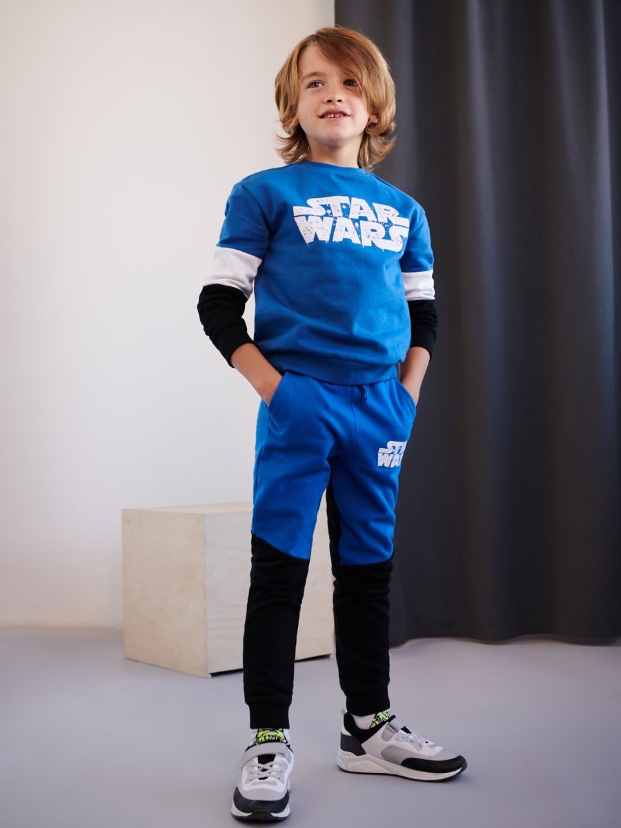 Spodnie dresowe jogger Star Wars Kolor czarny  8438Q-99X
