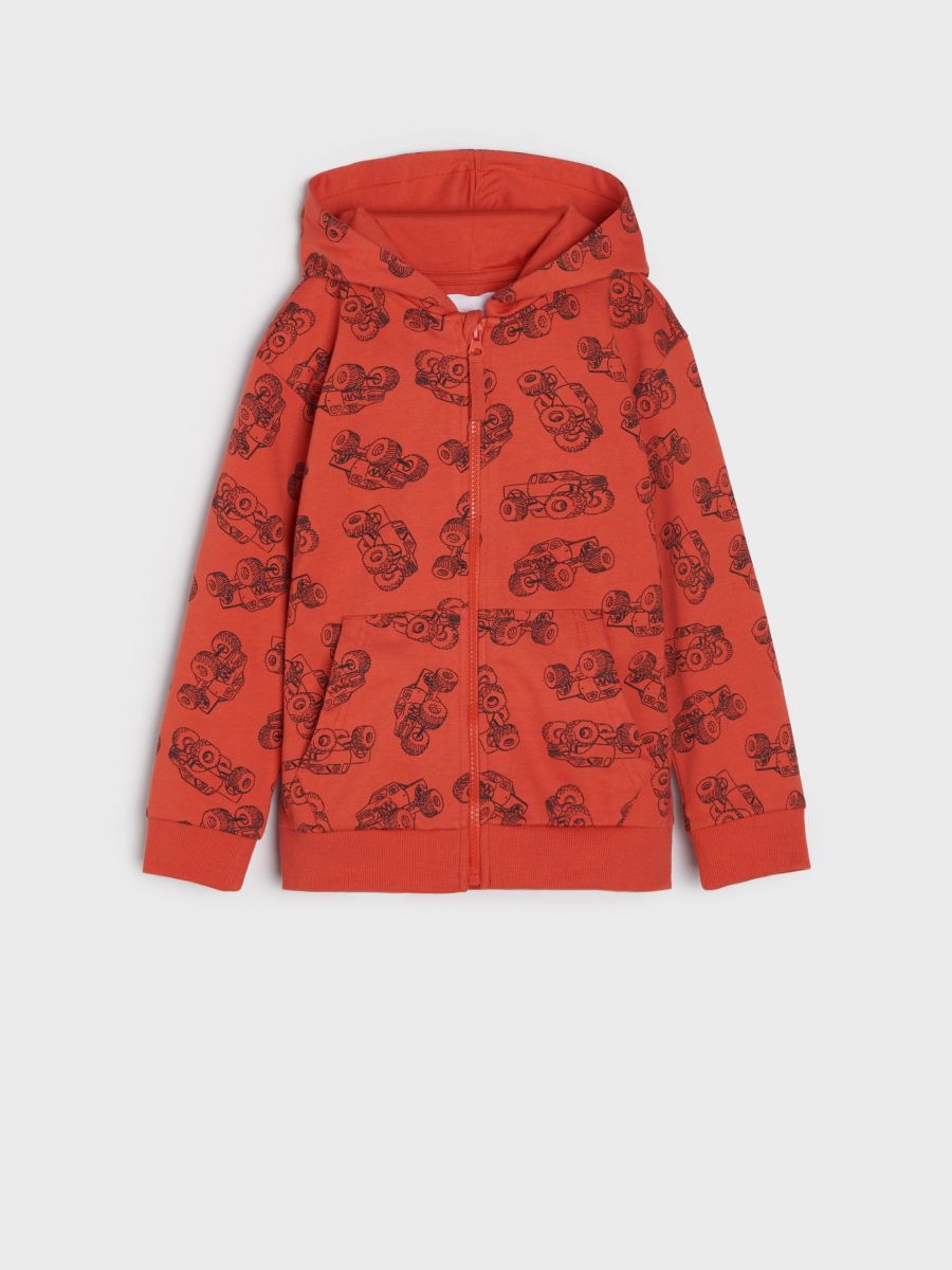 Bluza rozpinana Kolor pomarańczowy  5164X-29X