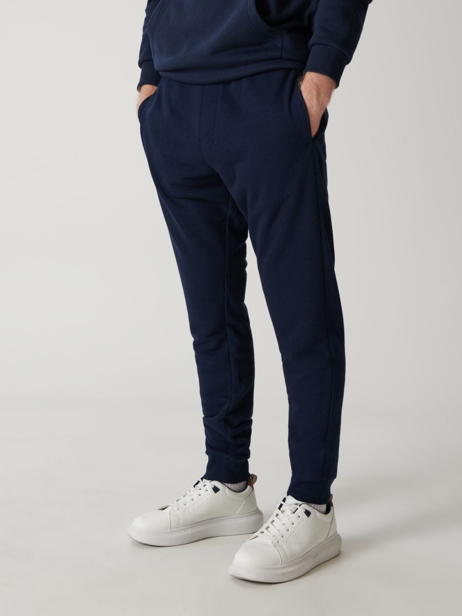 Spodnie dresowe jogger Kolor granatowy  1958O-59X
