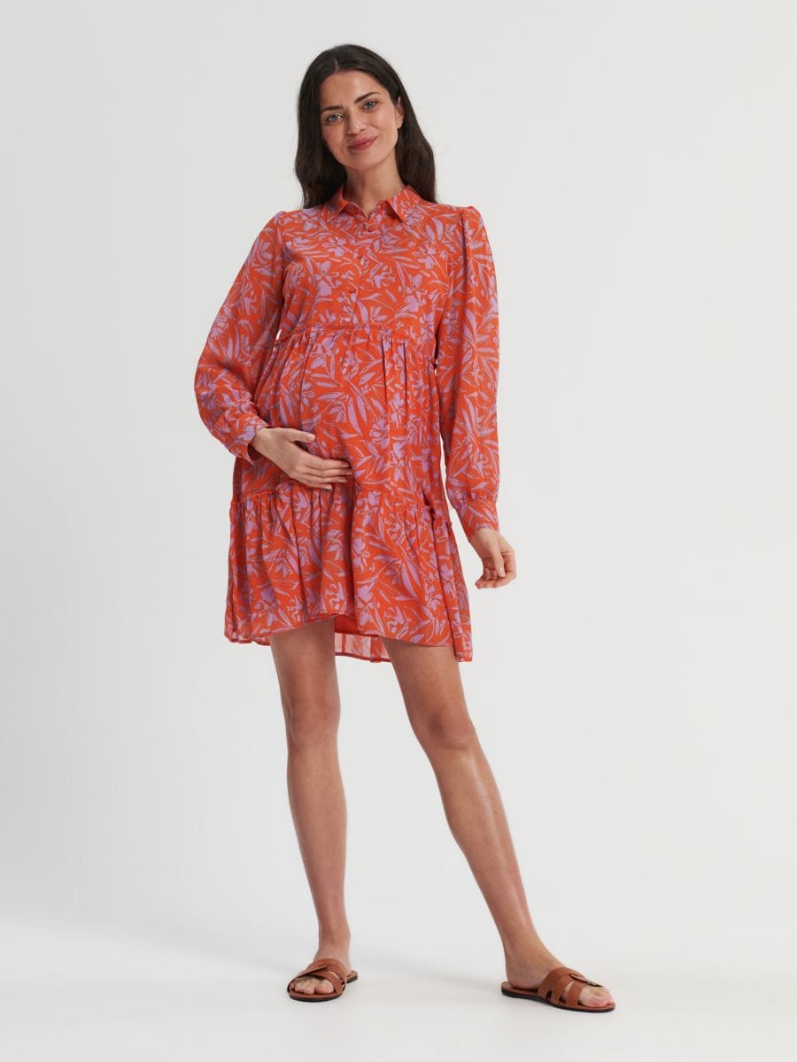 Sukienka mini MAMA Kolor wielobarwny  5666F-MLC