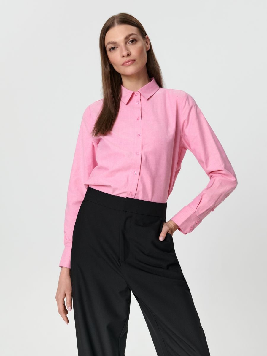 Koszula bawełniana Kolor różowy  3641Z-30X
