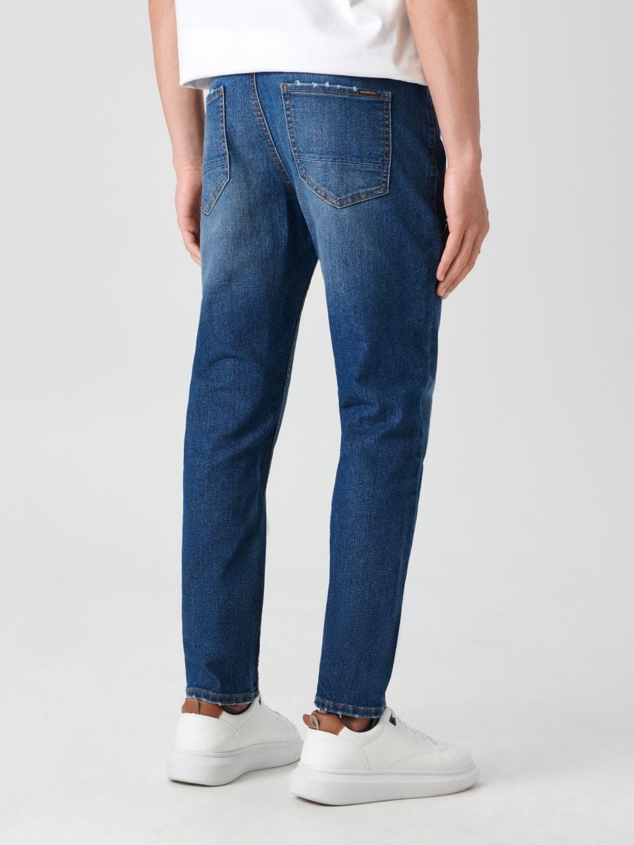 Jeansy slim Kolor granatowy  1574O-59J