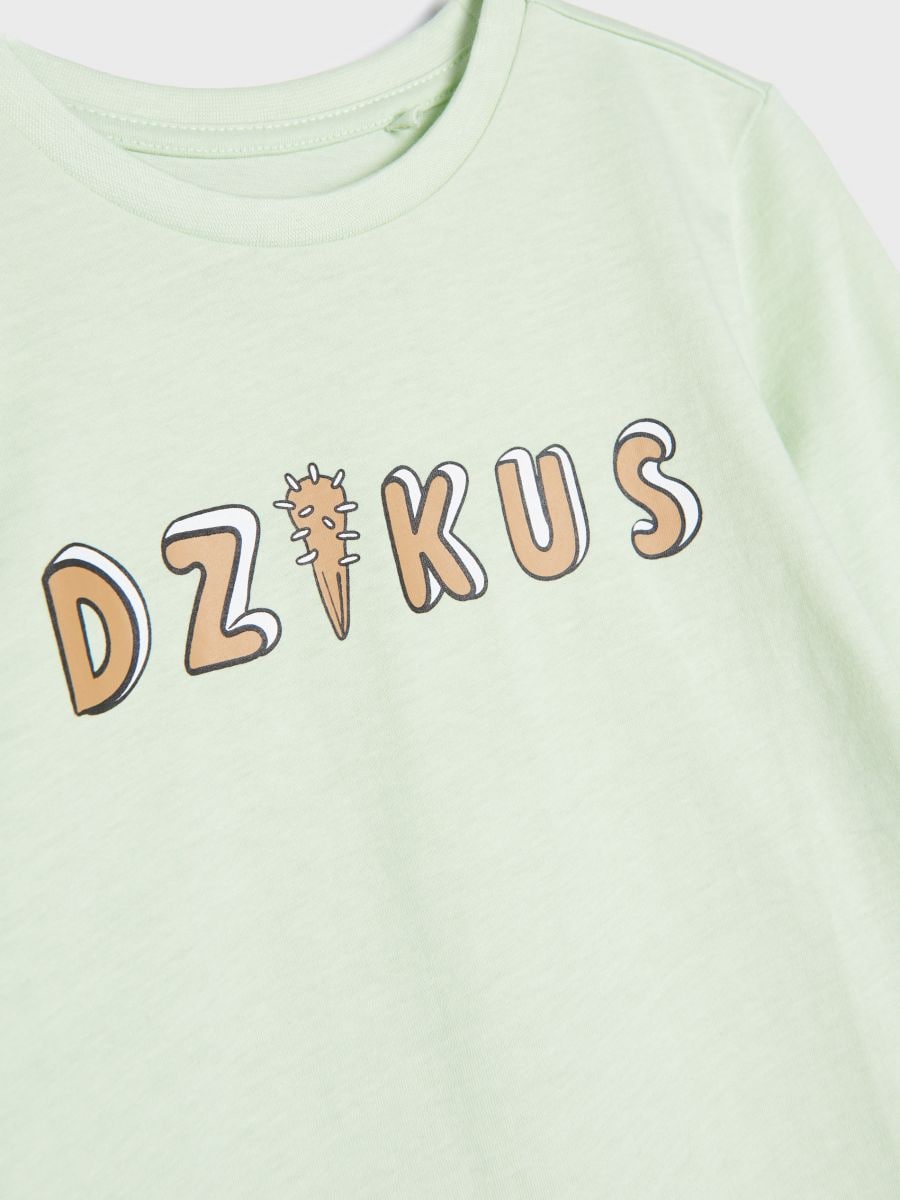 Koszulka z nadrukiem Kolor zielony  4897T-07X