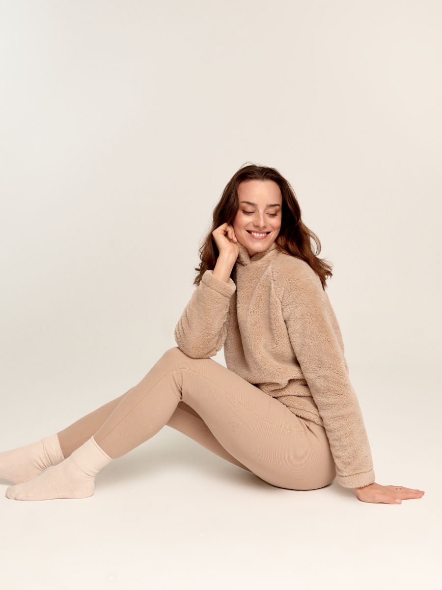 Legginsy Kolor beżowy  9628Z-08X