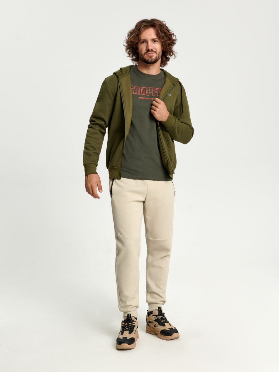 Spodnie dresowe jogger Kolor żółty  6345X-13X