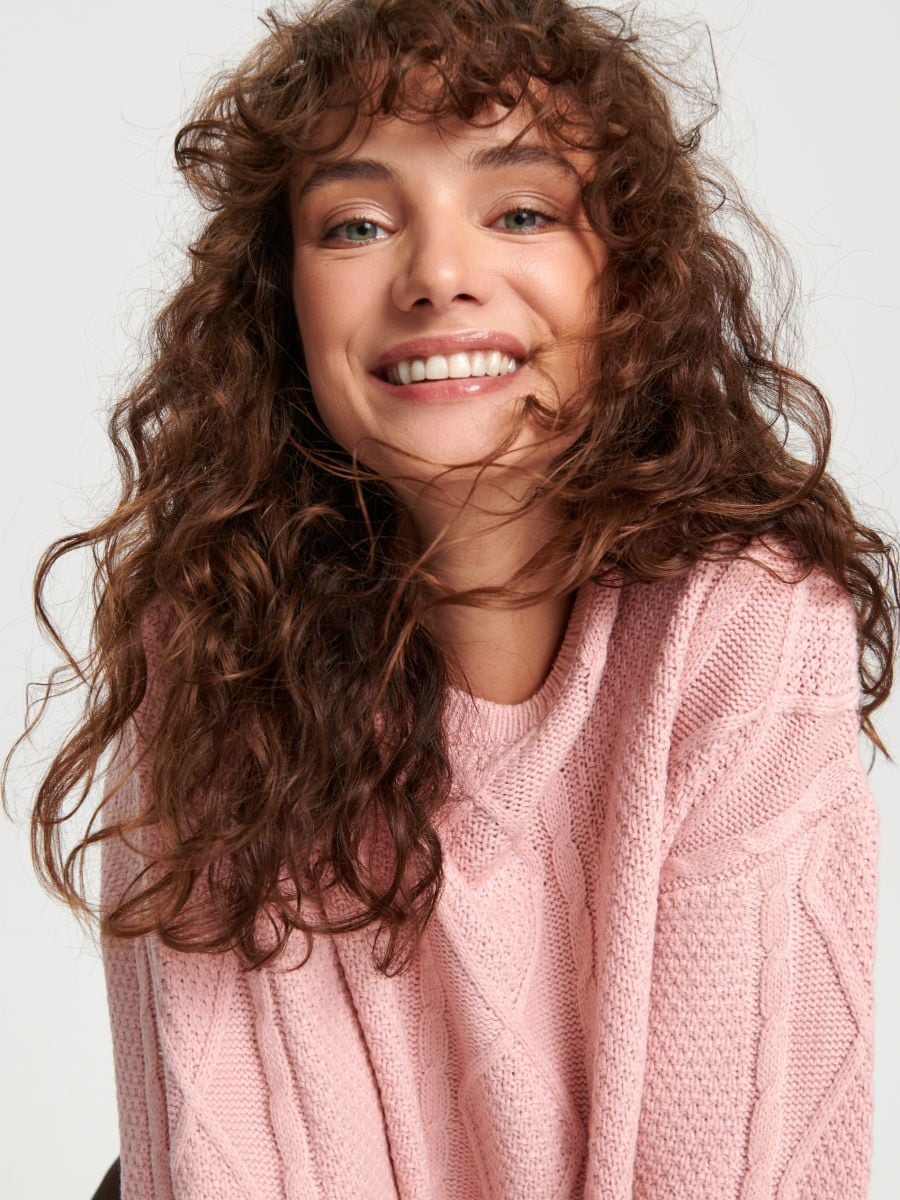 Sweter Kolor różowy  7384J-03X