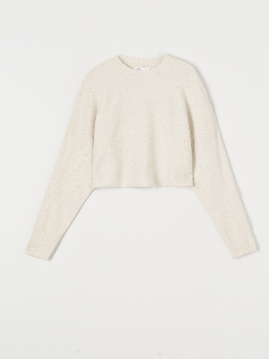 Sweter Kolor kremowy  9979A-02X