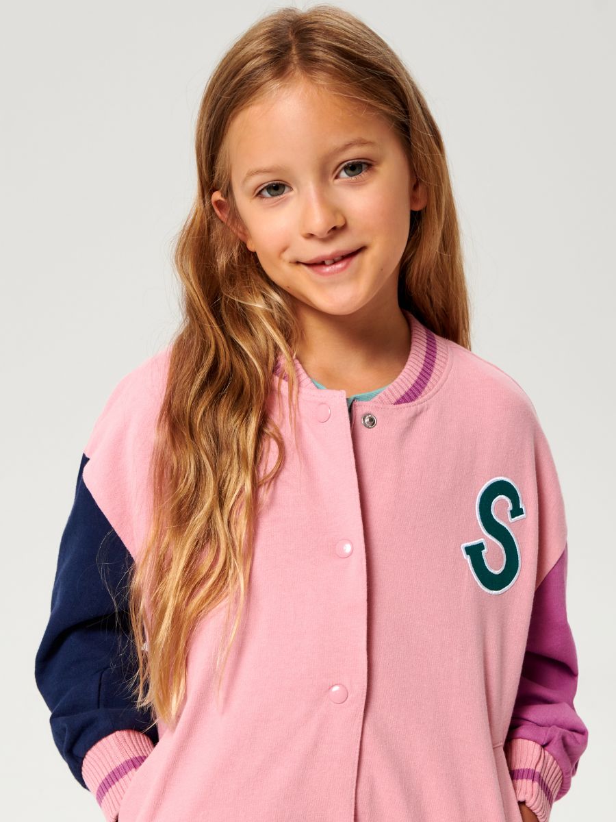 Bluza bomberka Kolor różowy  4621R-03X