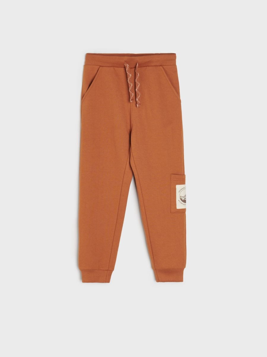 Spodnie dresowe jogger Kolor brązowy  2717X-88X