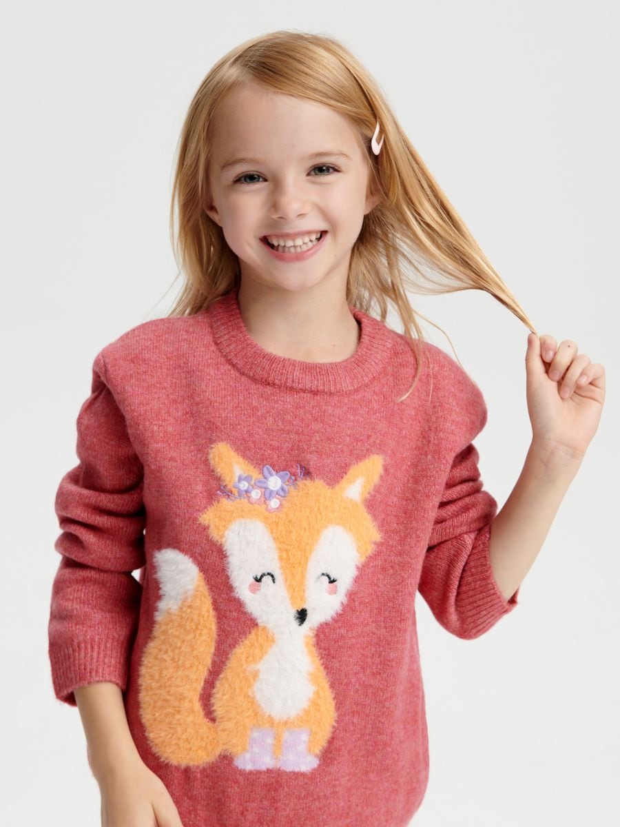 Sweter Kolor różowy  4518J-38X
