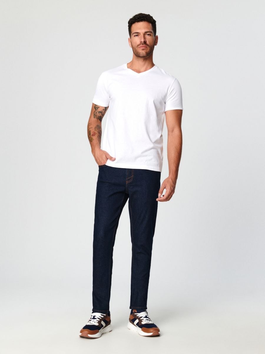 Jeansy skinny Kolor niebieski  0238A-95J