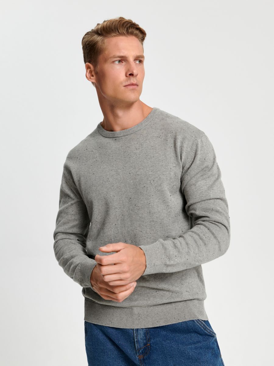 Sweter Kolor szary  0478A-9MM