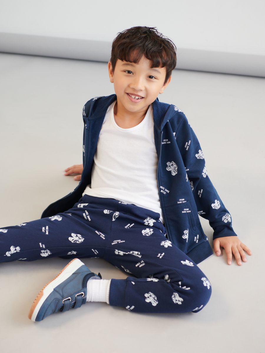 Spodnie dresowe jogger Kolor granatowy  6787M-59X