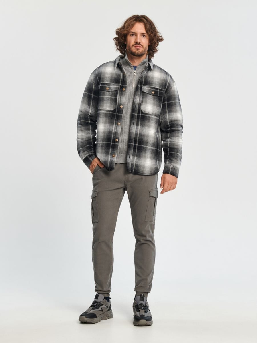 Spodnie jogger Kolor szary  9364C-09X