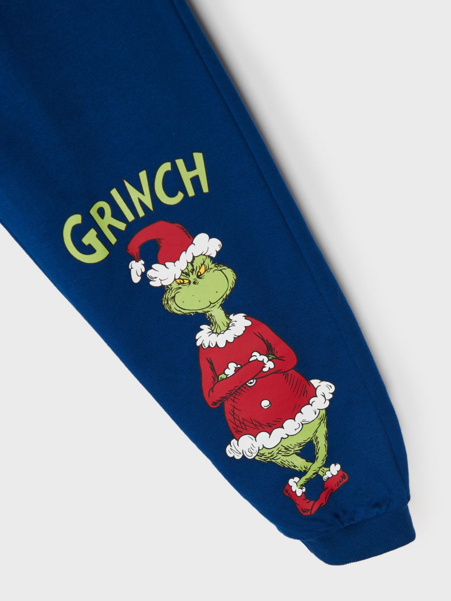 Spodnie dresowe jogger Grinch Kolor niebieski  8458Q-56X