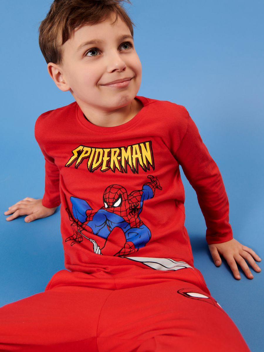 Koszulka z nadrukiem Spiderman Kolor czerwony  4878J-33X