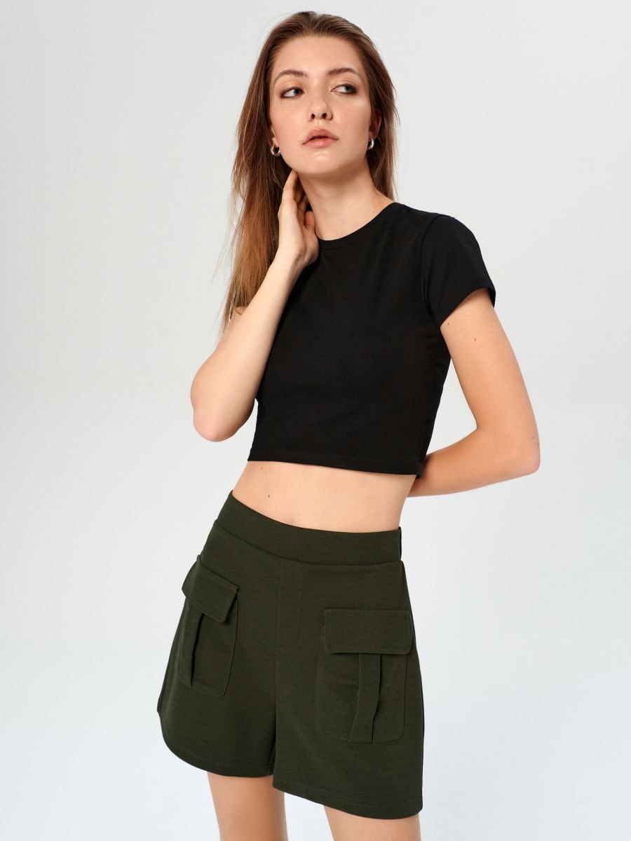 Szorty Kolor khaki  4505X-87X