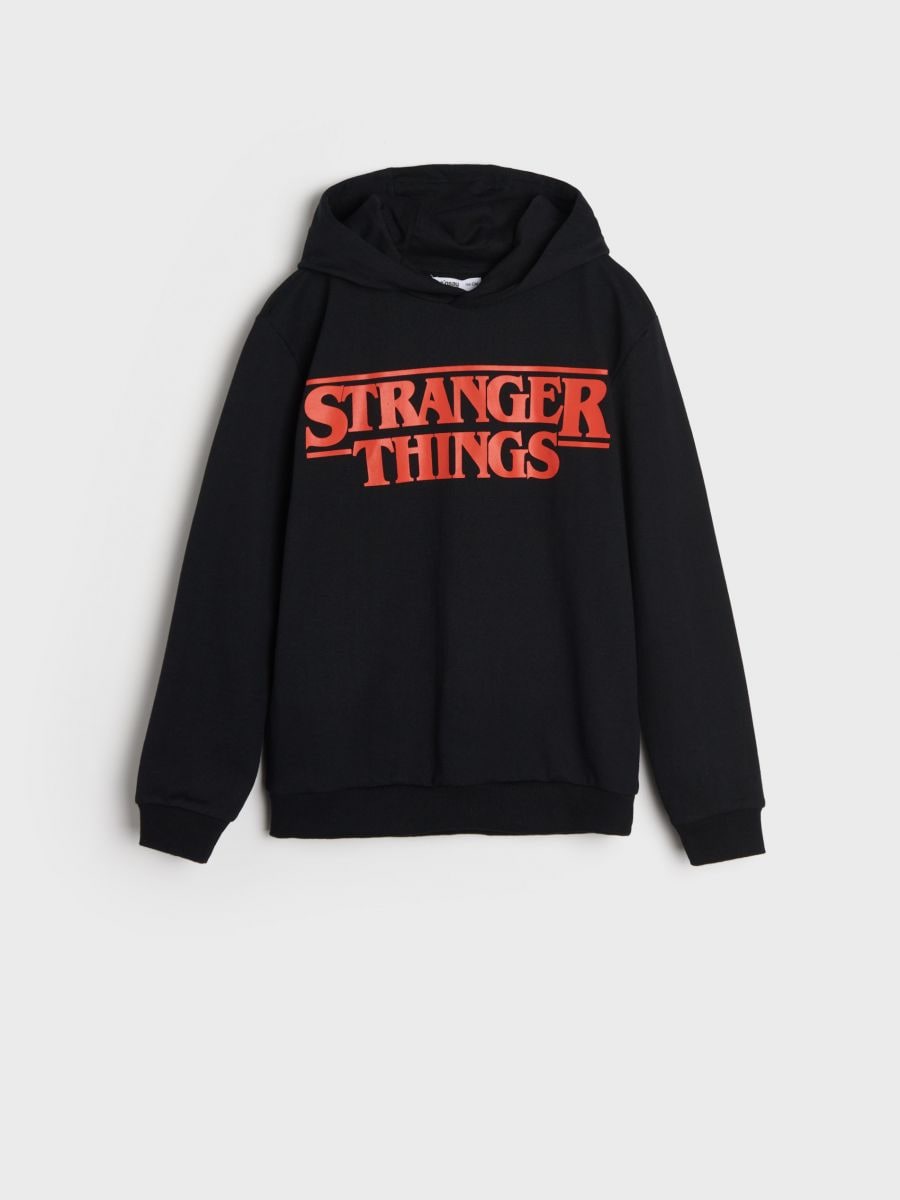 Bluza z kapturem Stranger Things Kolor czarny  6853Y-99X