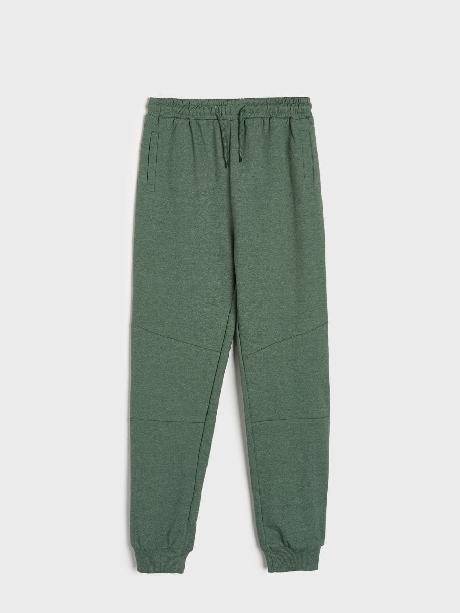 Spodnie dresowe jogger Kolor zielony  8655M-67X