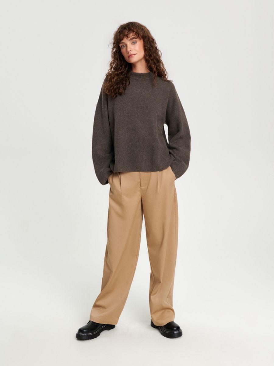 Sweter Kolor brązowy  7467J-88X