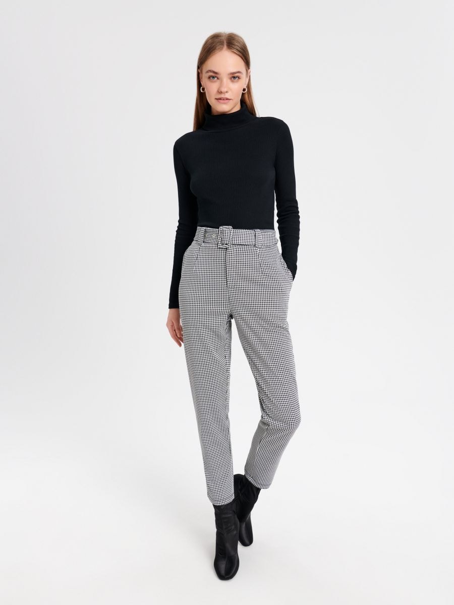 Spodnie z paskiem Kolor wielobarwny  0134Y-MLC
