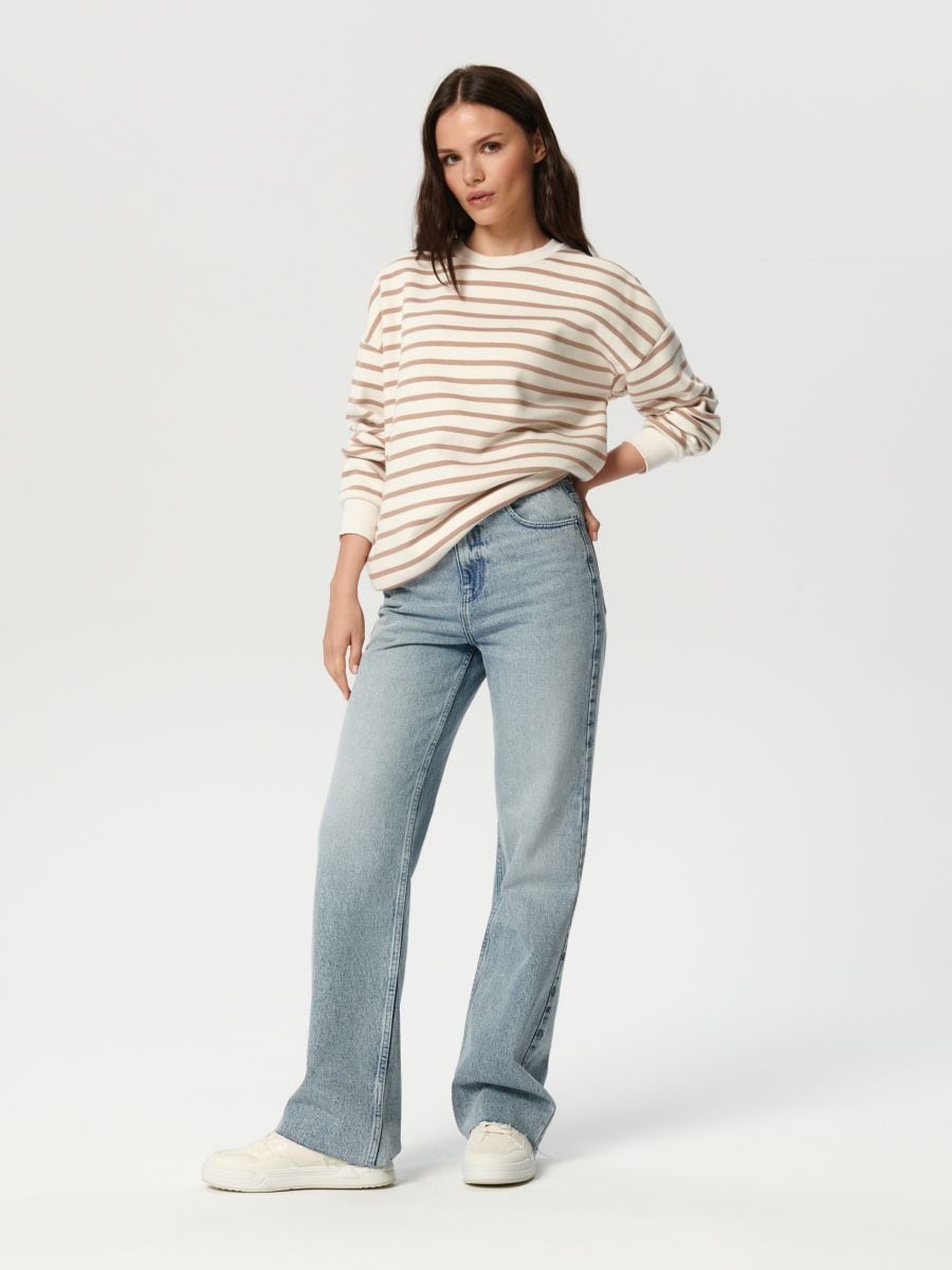 Bluza w paski Kolor beżowy  6327J-08X
