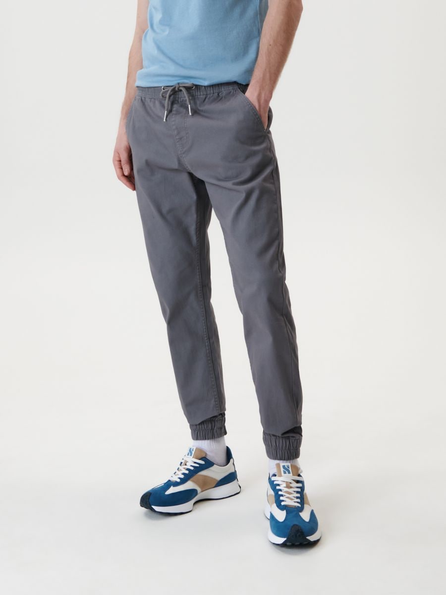 Spodnie jogger Kolor szary  3001F-09X
