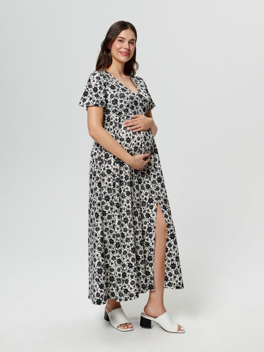 Sukienka maxi MAMA Kolor wielobarwny  9042T-MLC