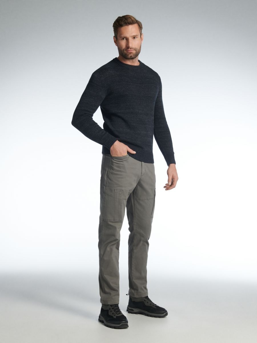 Spodnie cargo Kolor szary  9362C-09X
