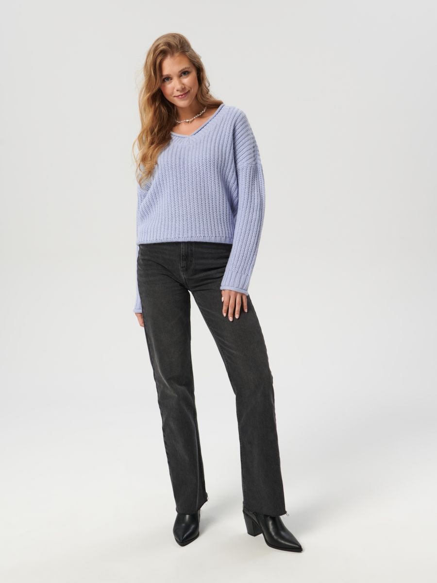Sweter w prążki Kolor niebieski  3359X-95X