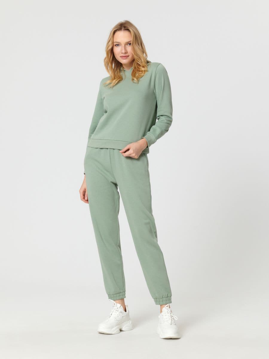 Bluza z kapturem Kolor zielony  2301B-07X