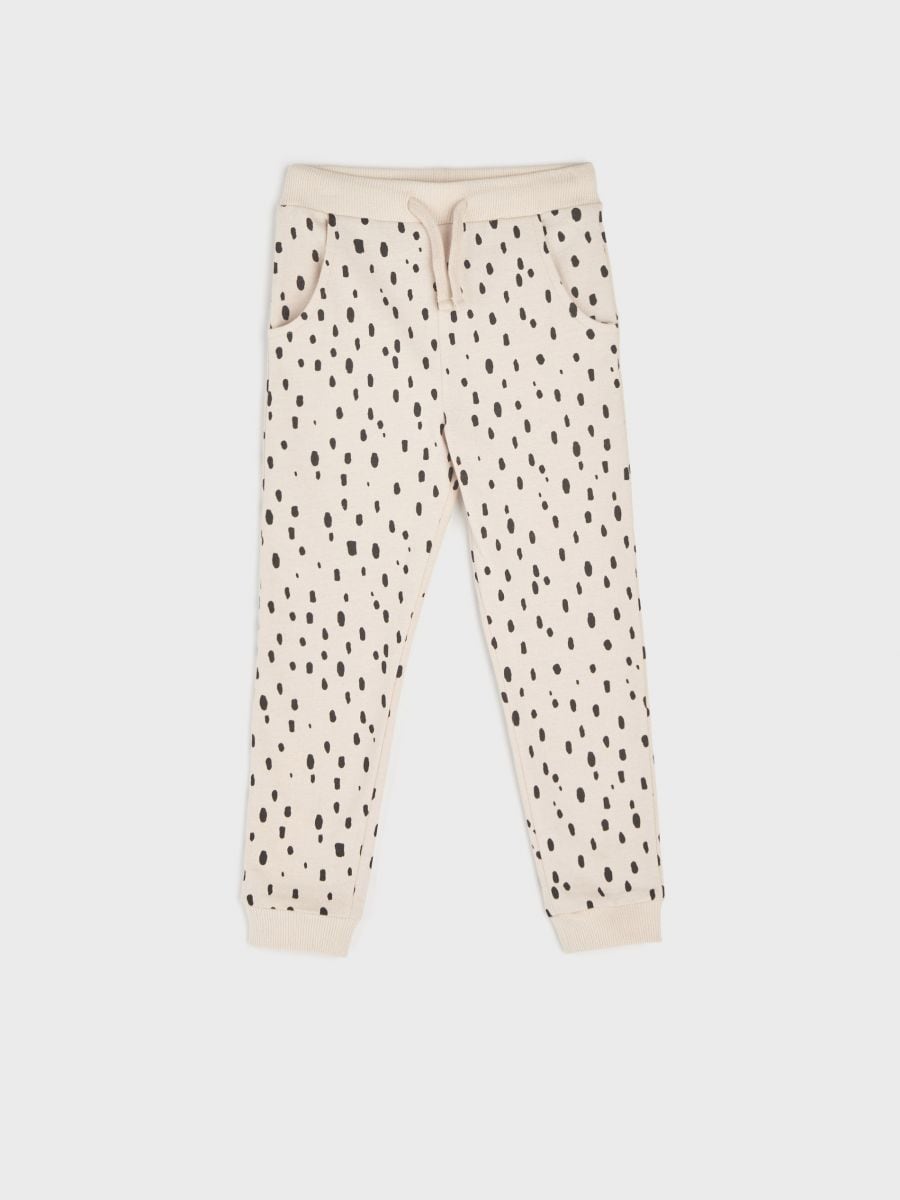 Spodnie dresowe jogger Kolor beżowy  5778R-08X